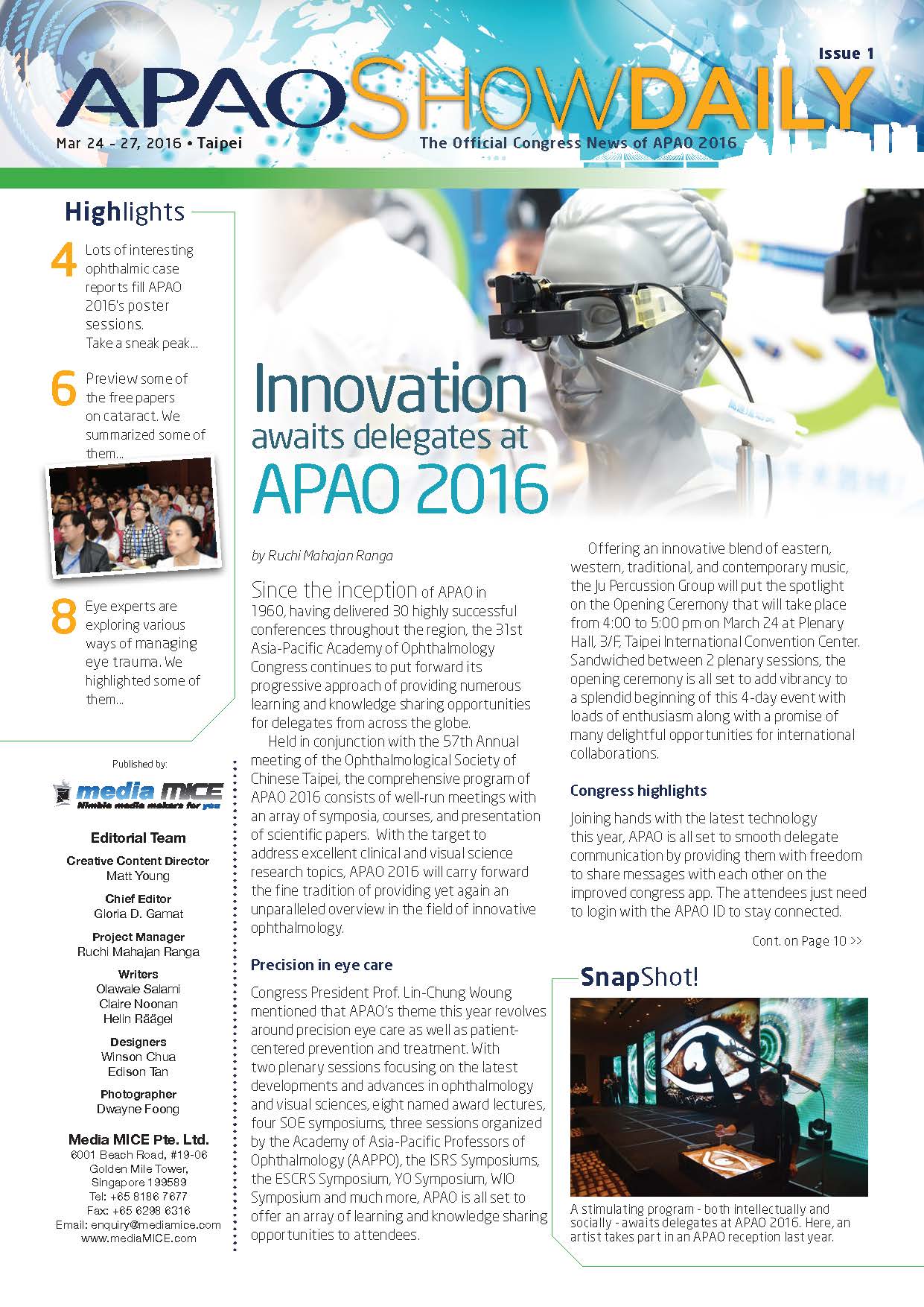 APAO ShowDaily Issue1 APAO web