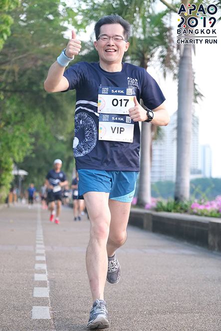 Prof Clement Tham finished 3rd