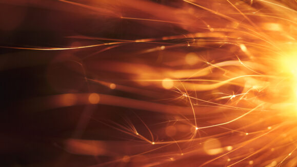 Abstract Red Sparks   Background Party New Year Celebration Technology