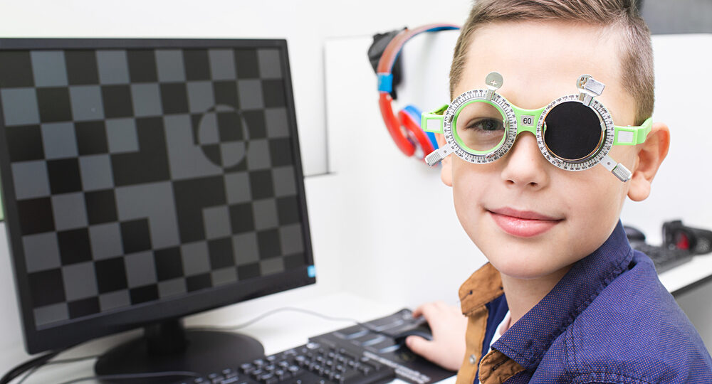 Boy,With,Special,Glasses,Receives,Treatment,For,His,Eyes.,Amblyopia
