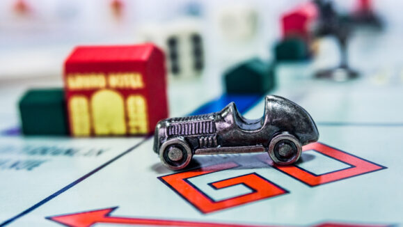 Singapore, ,November,7,,2017:,Monopoly,Board,Game,Close,Up