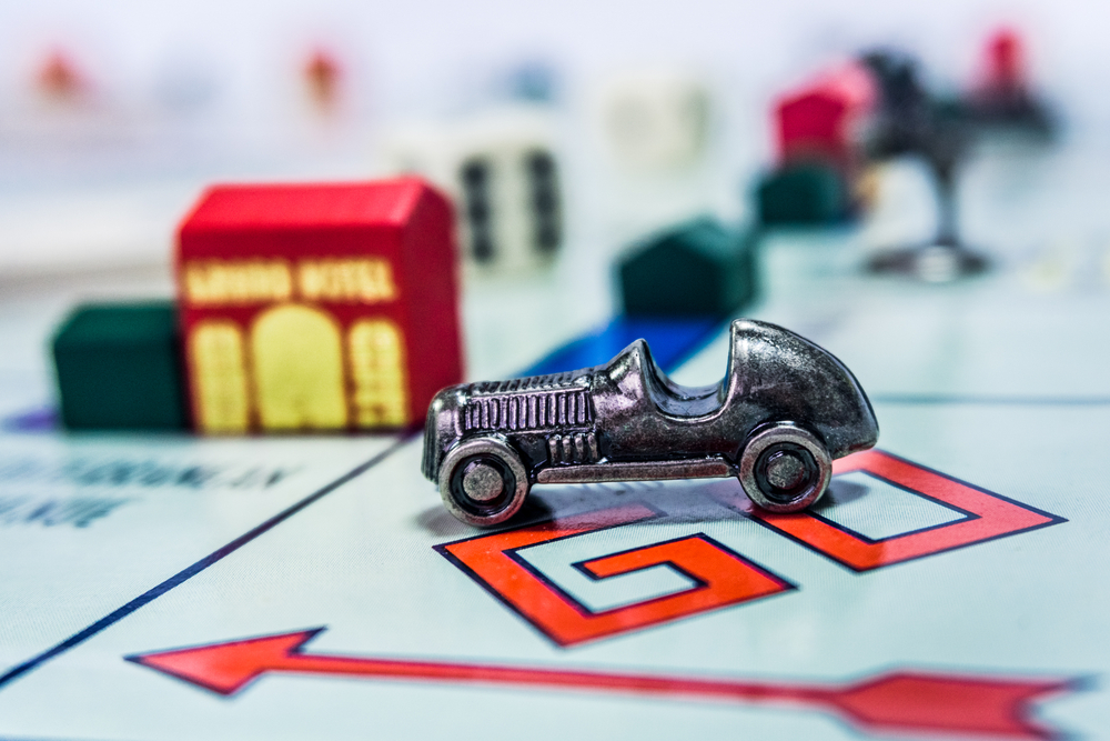 Singapore, ,November,7,,2017:,Monopoly,Board,Game,Close,Up