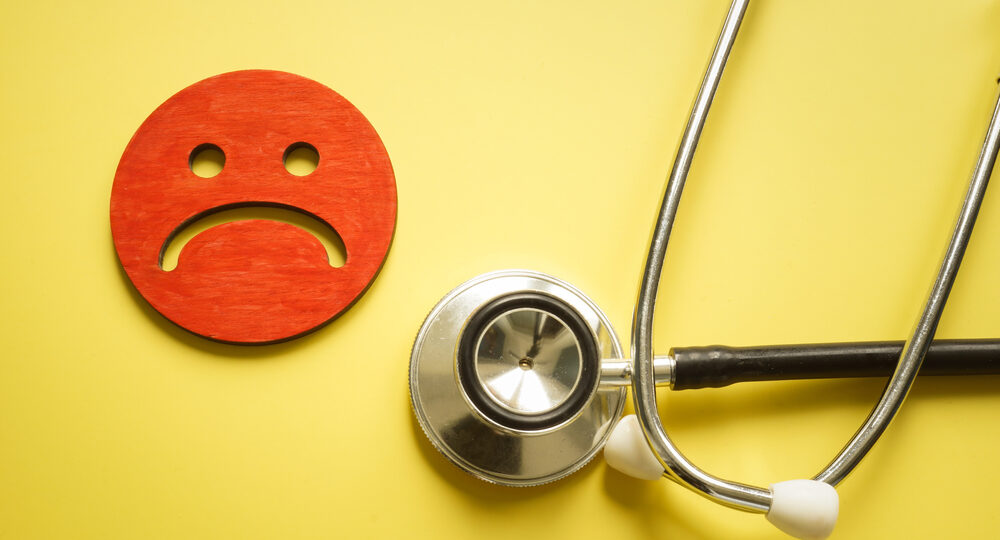 Bad,Patient,Satisfaction,Concept.,Stethoscope,And,Sad,Unhappy,Face.