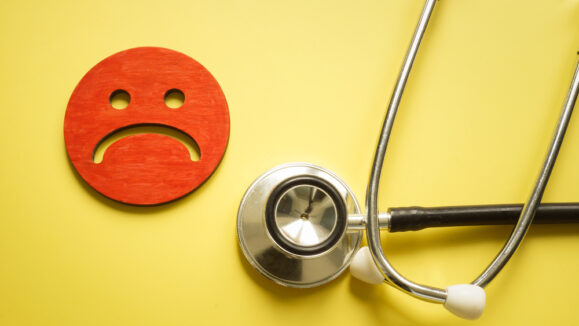 Bad,Patient,Satisfaction,Concept.,Stethoscope,And,Sad,Unhappy,Face.