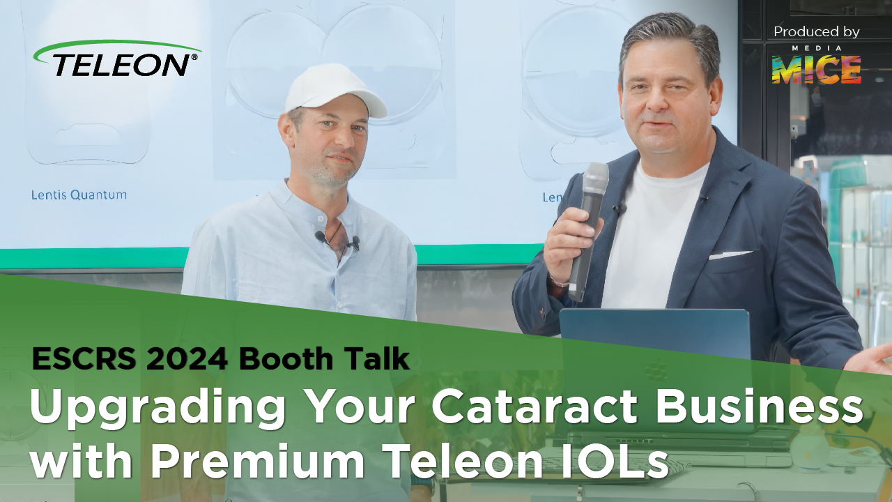 Upgrading Your Cataract Business with Premium Teleon IOLs_ESCRS 2024 Booth Talk_V2 01