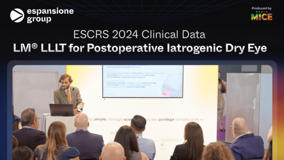 Espansione ESCRS Booth talk 2 Thumbnail Espansione’s LM LLLT for Postoperative Iatrogenic Dry Eye ESCRS 2024 Clinical Data (1) (1) (1)