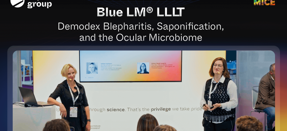 Espansione ESCRS Booth talk 3 Thumbnail Espansione’s Blue LM LLLT Demodex Blepharitis, Saponification, and the Ocular Microbiome (1)